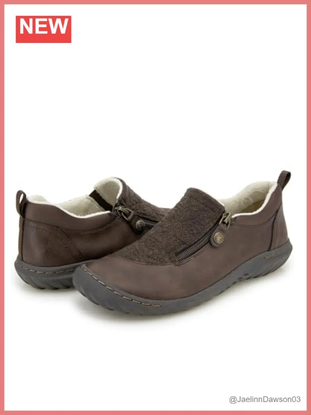 Memory Foam Comfort Flat Side Zip APMA Accepted Flexible Casual Shoe